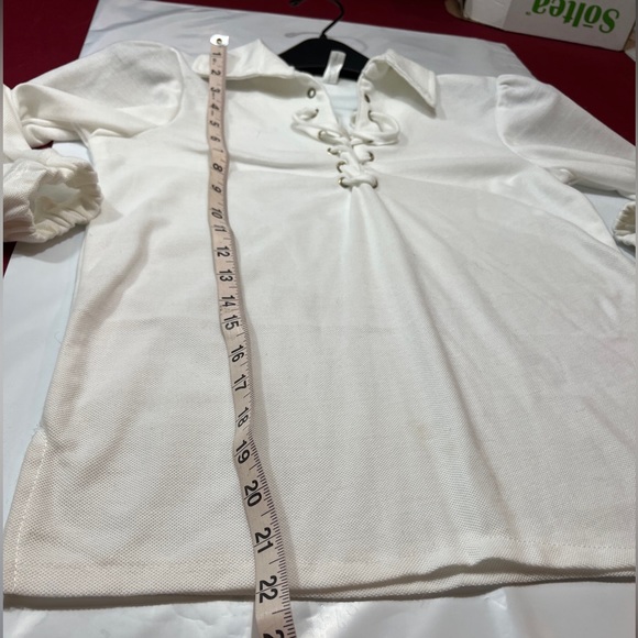 Pirate SHIRT White older boys XL lace Up Halloween Renaissance Steampunk Gothic - Picture 7 of 13